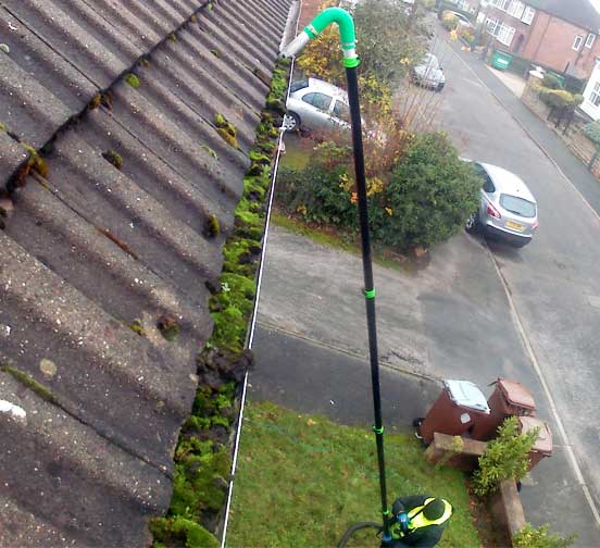 safe gutter cleaning long eaton